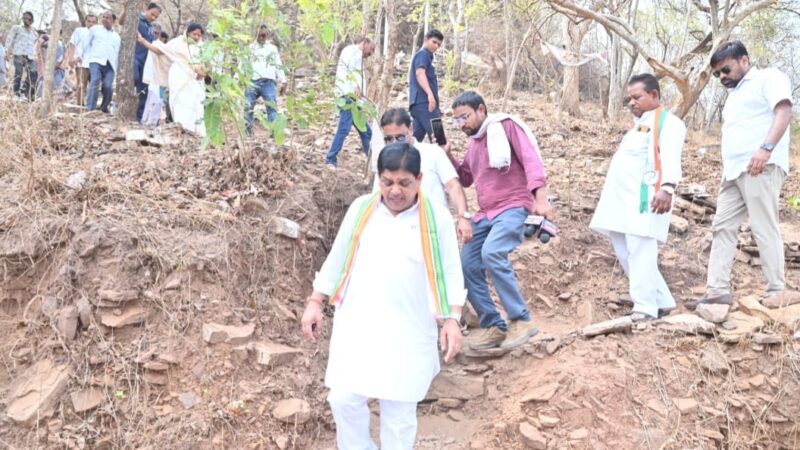 क्षतिग्रस्त जैतखंभ का डॉ डहरिया की टीम ने किया अवलोकन…