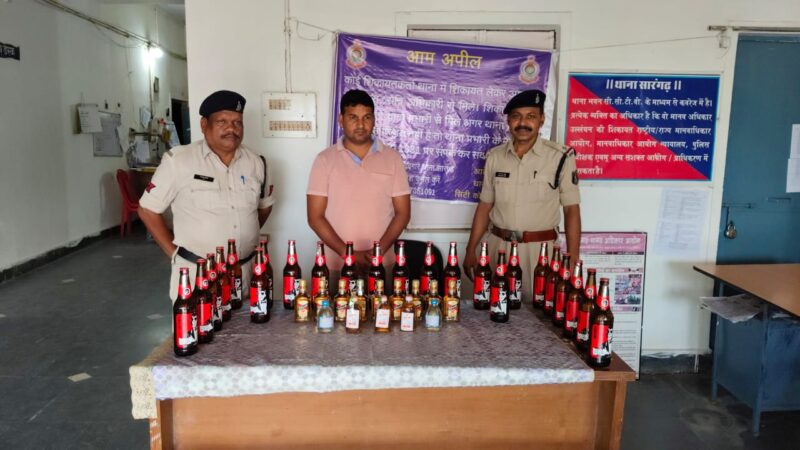 अवैध रूप से शराब बिक्री करने वाले ढाबा संचालक के विरुद्ध की गयी कार्यवाही…