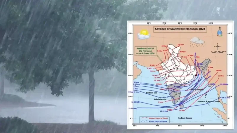 छत्तीसगढ़ के दक्षिणी भाग में मानसून ने दी दस्तक, बारिश और तेज हवाओं के साथ तूफान की चेतावनी