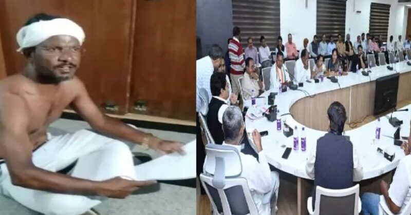 रायपुर नगर निगम एमआईसी की बैठक संपन्न, पार्षद ने अर्धनग्‍न होकर दिया धरना