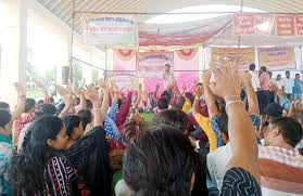 एकलव्य विद्यालय अतिथि शिक्षकों का अनिश्चित कालीन धरना प्रदर्शन आज से प्रारंभ