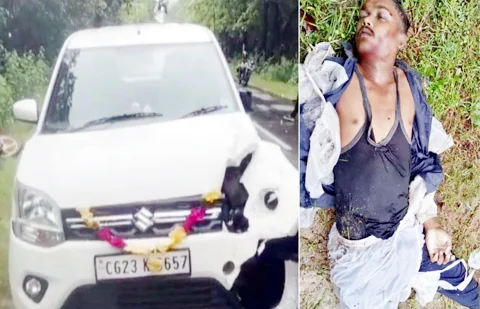 कार ने बाइक सवार को मारी टक्कर, युवक की मौके पर ही मौत