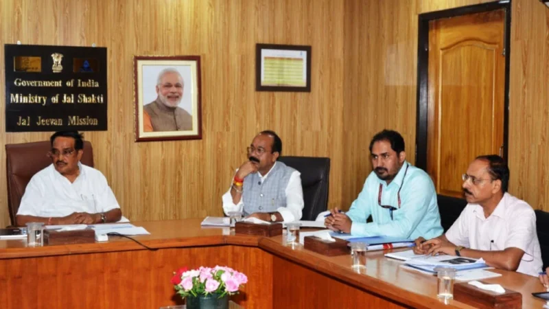 उप मुख्यमंत्री अरुण साव नई दिल्ली में जल जीवन मिशन की समीक्षा बैठक में हुए शामिल