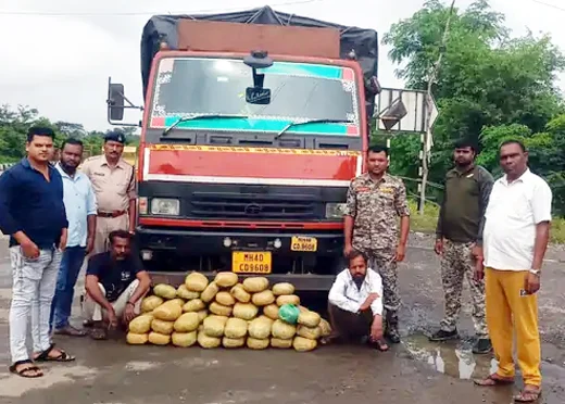 50 किलो गांजा के साथ 2 आरोपी गिरफ्तार