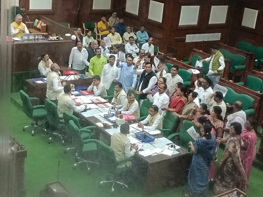 छत्तीसगढ़ विधानसभा : बिजली कटौती और खाद बीज के मामले में विपक्ष ने की स्थगन प्रस्ताव लाकर चर्चा की मांग