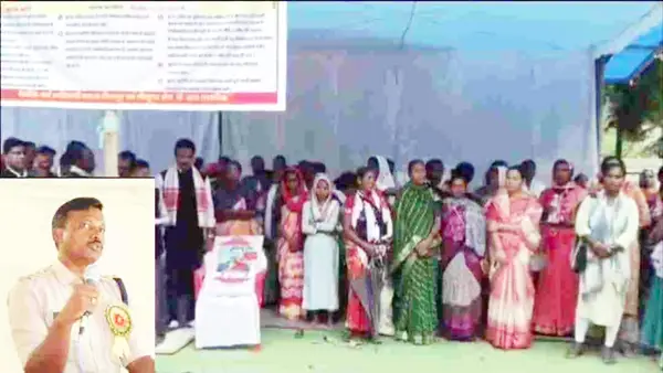 इंस्पेक्टर सस्पेंड, संदीप लकड़ा हत्याकांड में आईजी की कार्रवाई, धरने पर बैठा आदिवासी समाज