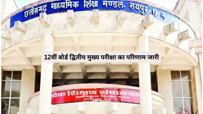 CG 12th Board Result : 12वीं बोर्ड द्वितीय मुख्य परीक्षा का परिणाम जारी