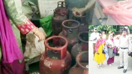 सिलेंडरों में अवैध रीफिलिंग पर खाद्य विभाग की बड़ी कार्रवाई, 98 सिलेंडर जब्त, गोदाम संचालक के खिलाफ होगी कार्रवाई
