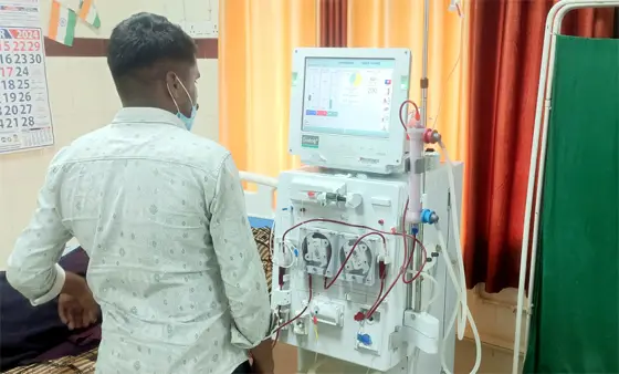 जिला हॉस्पिटल में स्थापित डायलिसिस सेंटर मरीजों के लिए वरदान