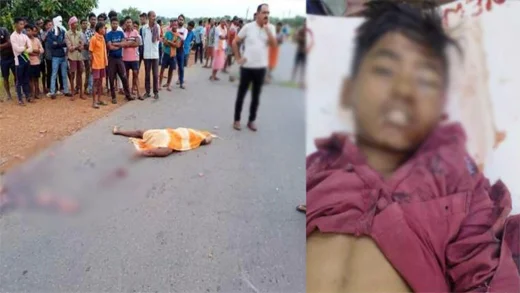 मॉर्निंग वॉक पर निकले दो छात्रों को हाइवा ने रौंदा, दोनों की मौके पर ही मौत, ग्रामीणों ने किया चक्काजाम