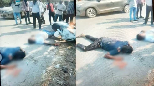 ट्रक ने स्कूटी को मारी टक्कर, 2 की मौत