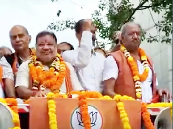 भाजपा प्रत्याशी सुनील सोनी की नामांकन रैली; सीए साय ने कहा- 1 लाख वोटों से जीतेंगे सुनील सोनी