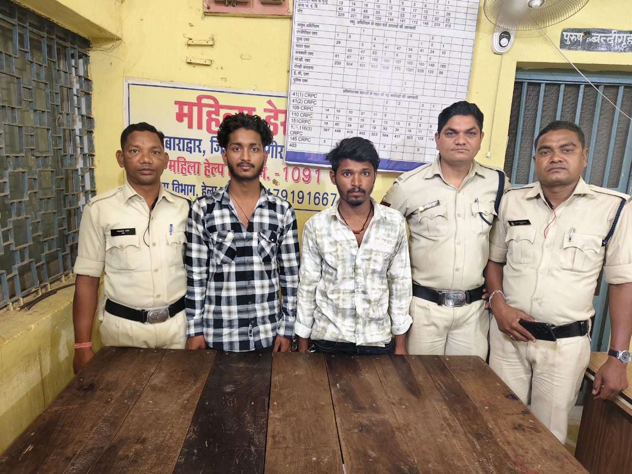 टांगी से प्राण घातक वार कर हत्या के प्रयास करने वाले 02 आरोपी 20 घंटे के अंदर गिरफ्तार