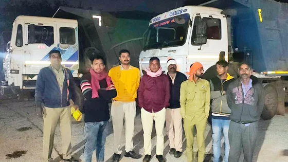 रेत माफिया पर खनिज विभाग ने कसी लगाम, रेत का अवैध परिवहन कर रहे पांच वाहनों पर की कार्रवाई…