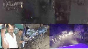 खाना बनाते समय सिलेंडर फटने से घर जलकर राख, चार लोग झुलस