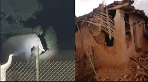 हाथी ने घरों में की तोड़फोड़, धान के बोरों को भी किया चट
