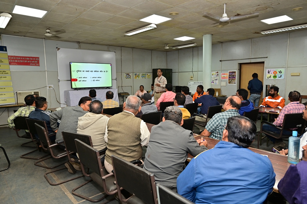 सेल-बीएसपी के रिफ्रैक्टरी इंजीनियरिंग विभाग में पर्यावरण जागरूकता प्रश्नोत्तरी प्रतियोगिता आयोजित