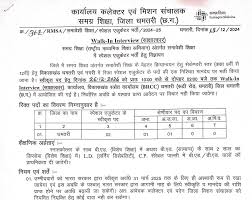 समग्र शिक्षा विभाग धमतरी छग. के अंतर्गत स्पेशल एजुकेटर की भर्ती…