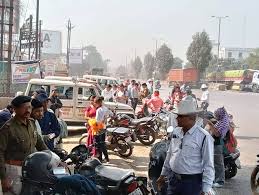 245 वाहन चालकों का कटा चालान