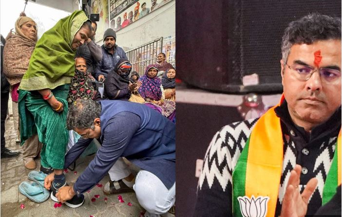 बीजेपी प्रत्याशी प्रवेश वर्मा के खिलाफ FIR दर्ज, मंदिर परिसर में जूते बांटने का है मामला