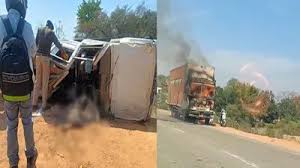 ट्रक और बोलेरो की जोरदार भिड़ंत : हादसे में चार लोगों की मौत, घायलों का इलाज जारी