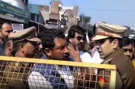 चंद्रशेखर आजाद और संभल CO अनुज चौधरी के बीच जमकर हुई बहसबाजी