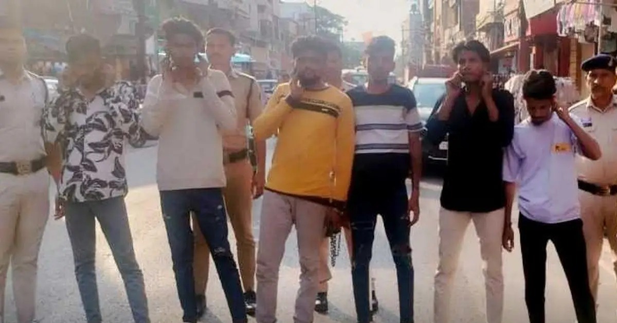 बीच बाजार में आरक्षक के साथ मारपीट, शराब पीने के लिए मांग रहे थे पैसे, 6 आरोपी गिरफ्तार
