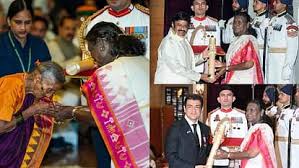 राष्ट्रपति द्रौपदी मुर्मू ने 71 हस्तियों को किया पद्म पुरस्कारों से सम्मानित, 96 साल की कठपुतली कलाकार को पद्मश्री