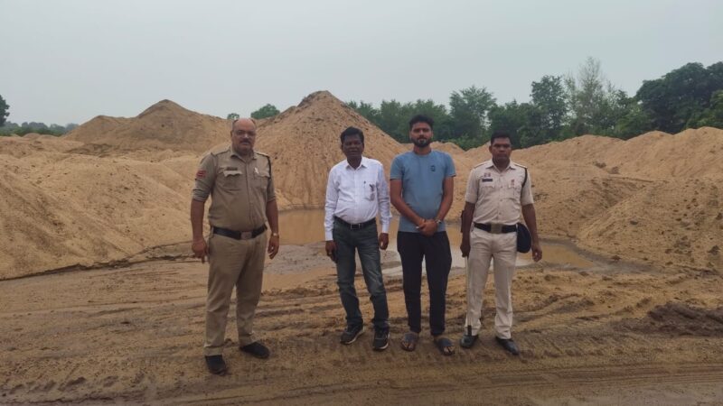 जांजगीर-चांपा में अवैध रेत उत्खनन पर पुलिस की बड़ी कार्रवाई: 87 वाहनों को किया गया जब्‍त