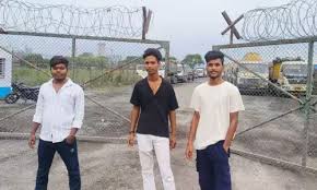 जिंदल सीमेंट प्लांट के खिलाफ धनागर गांव के युवाओं का उग्र प्रदर्शन