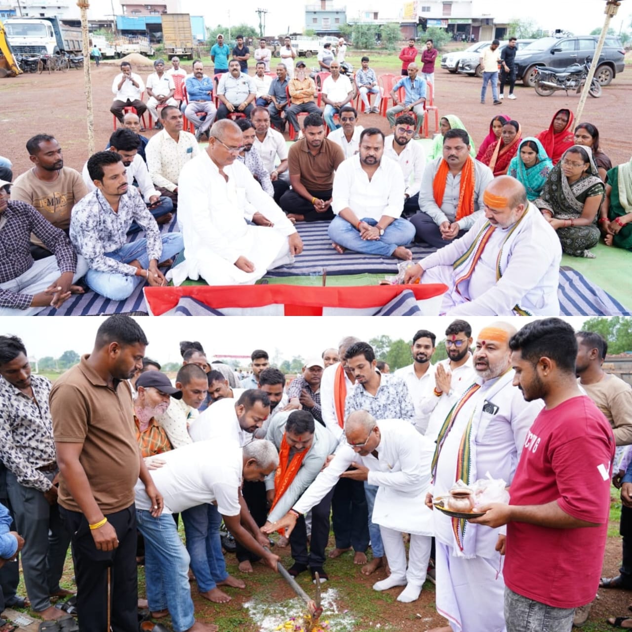 विधायक दीपेश साहू ने देवरबीजा में 65 लाख रुपये के विकास कार्यों का किया भूमिपूजन