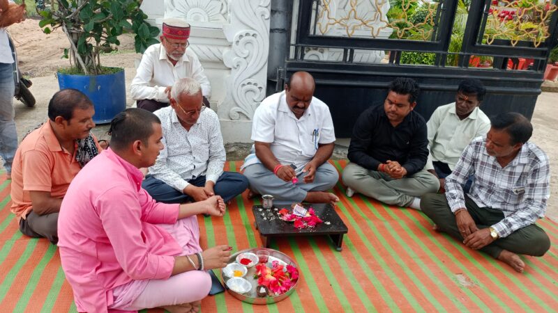 विधायक ब्यास कश्यप ने किया सी.सी.रोड का भूमिपूजन