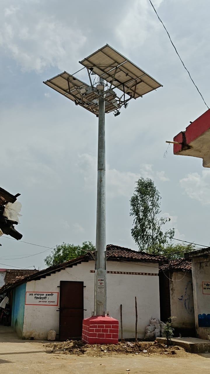 मुख्यमंत्री विष्णु देव साय की घोषणा हुई साकार, हाई मास्ट लाइट से रोशन हुआ बल्दाकछार