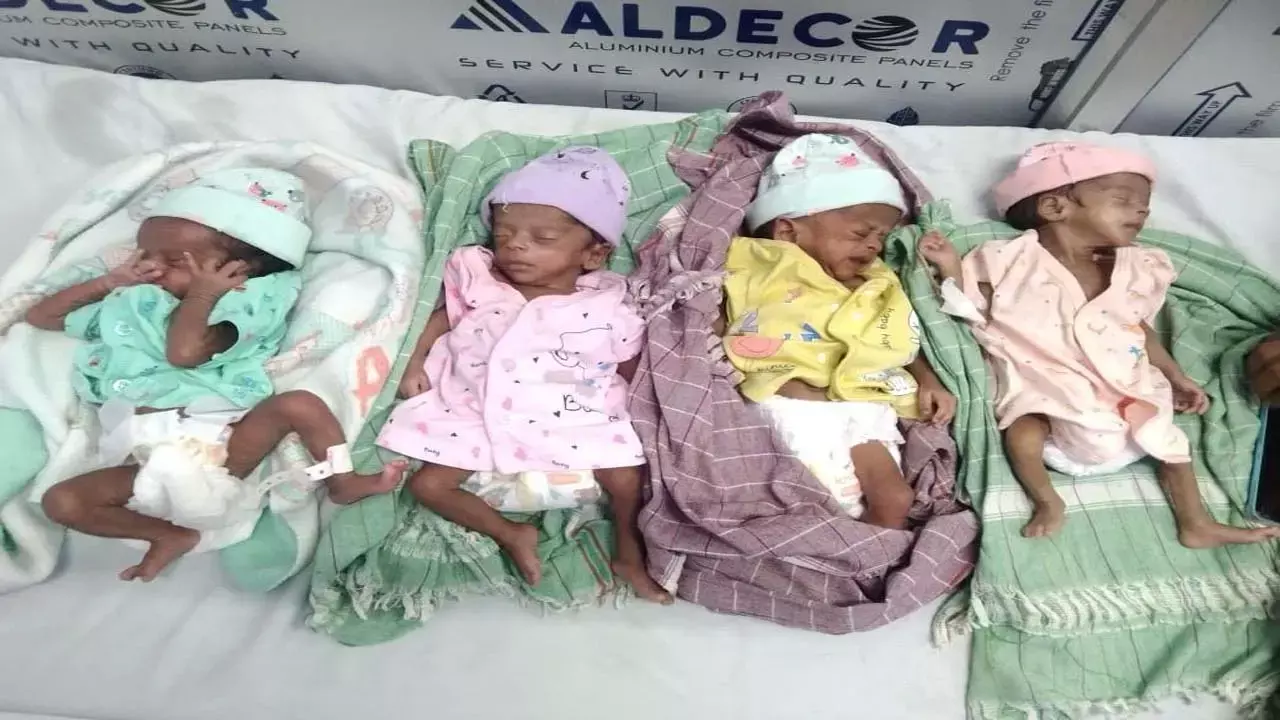 महिला ने एक साथ 4 बच्चों को दिया जन्म: जगदलपुर के महारानी हास्पिटल में जच्चा-बच्चा सभी स्वस्थ, खुशी से झूम उठे परिजन
