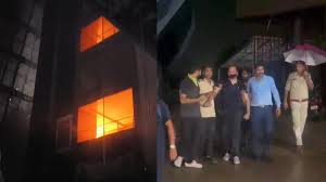 Raipur के सात मंजिला बेबीलोन टाॅवर में भीषण आग, रेस्टोरेंट में फंसे सात लोगों को बचाया