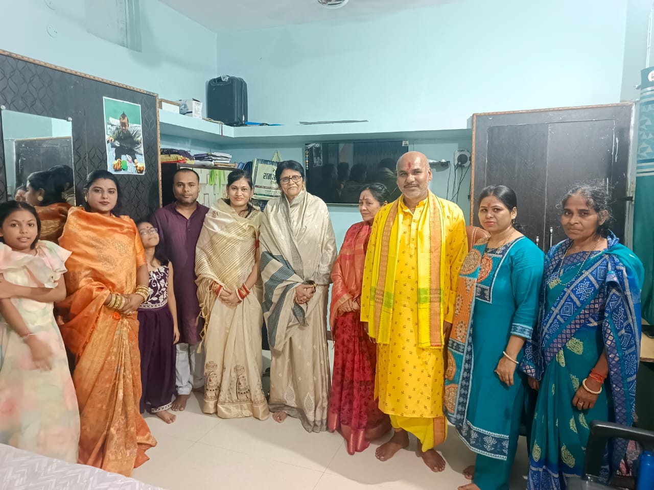 ज्योत्सना महन्त ने महामाया मंदिर में पुजा अर्चना कर, गौतम परिवार द्वारा आयोजित श्रीमद् भागवत कथा भंडारा कार्यक्रम हुई शामिल
