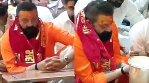 महाकालेश्वर मंदिर पहुंचे संजय दत्त, भगवान भोलेनाथ के चरणों में टेका माथा