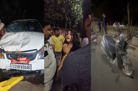 रायपुर के VIP रोड पर कार चालक ने मचाया कहर, चेकिंग के दौरान ट्रैफिक जवान को कुचला, घसीटते हुए कार पलटी