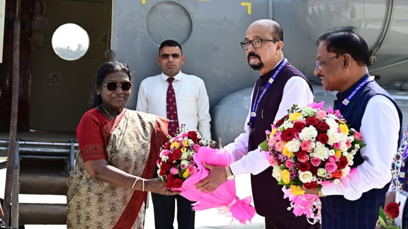 राष्ट्रपति मुर्मु का अंबिकापुर में आत्मीय स्वागत