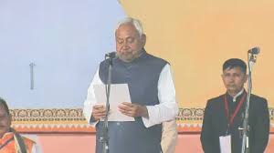 नीतीश ने 10वीं बार ली मुख्यमंत्री पद की शपथ, गांधी मैदान बना गवाह