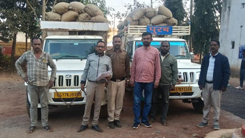 किसान की आड़ में अवैध धान व्यापार करने वाले को प्रशासन ने रंगे हाथों पकड़ा