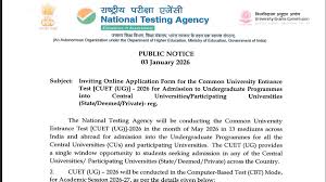CUET UG 2026: कॉमन यूनिवर्सिटी एंट्रेस टेस्ट यूजी के लिए रजिस्ट्रेशन आज से शुरू, इन स्टेप्स से करें अप्लाई